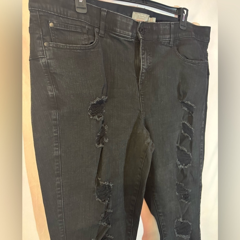 Torrid Bombshell Skinny Distressed Jeans